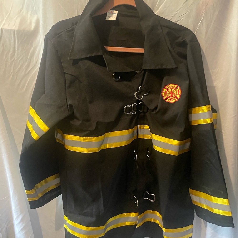 Halloween : Black and Yellow Firefighter Jacket